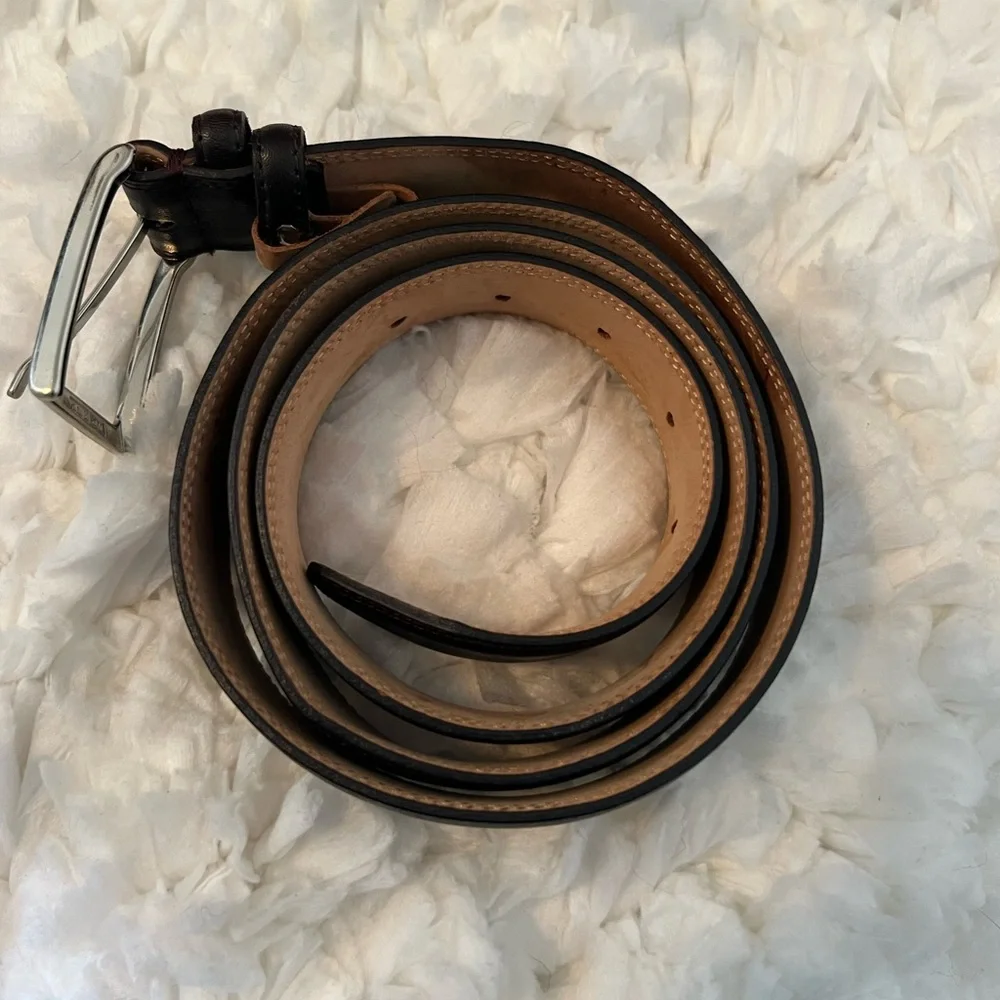 Boggi Milano Genuine Leather Belt Hand Made in France Brown Sz‎ XXXL